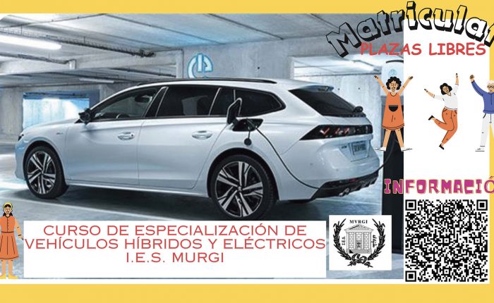 Plazas libres curso especialización vehículos eléctricos